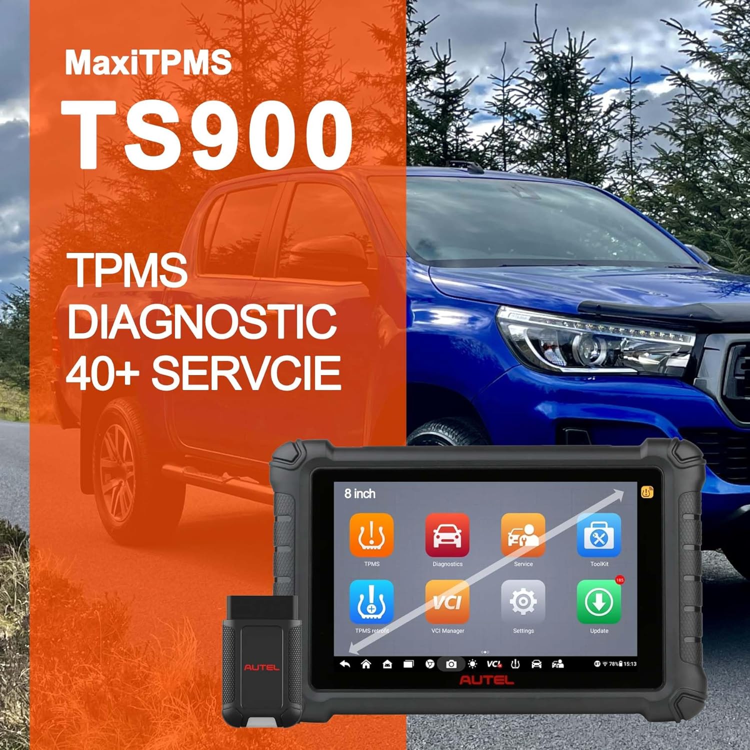 Autel Scanner MaxiTPMS TS900, 2023 Newest TPMS Programming Tool